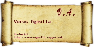 Veres Agnella névjegykártya